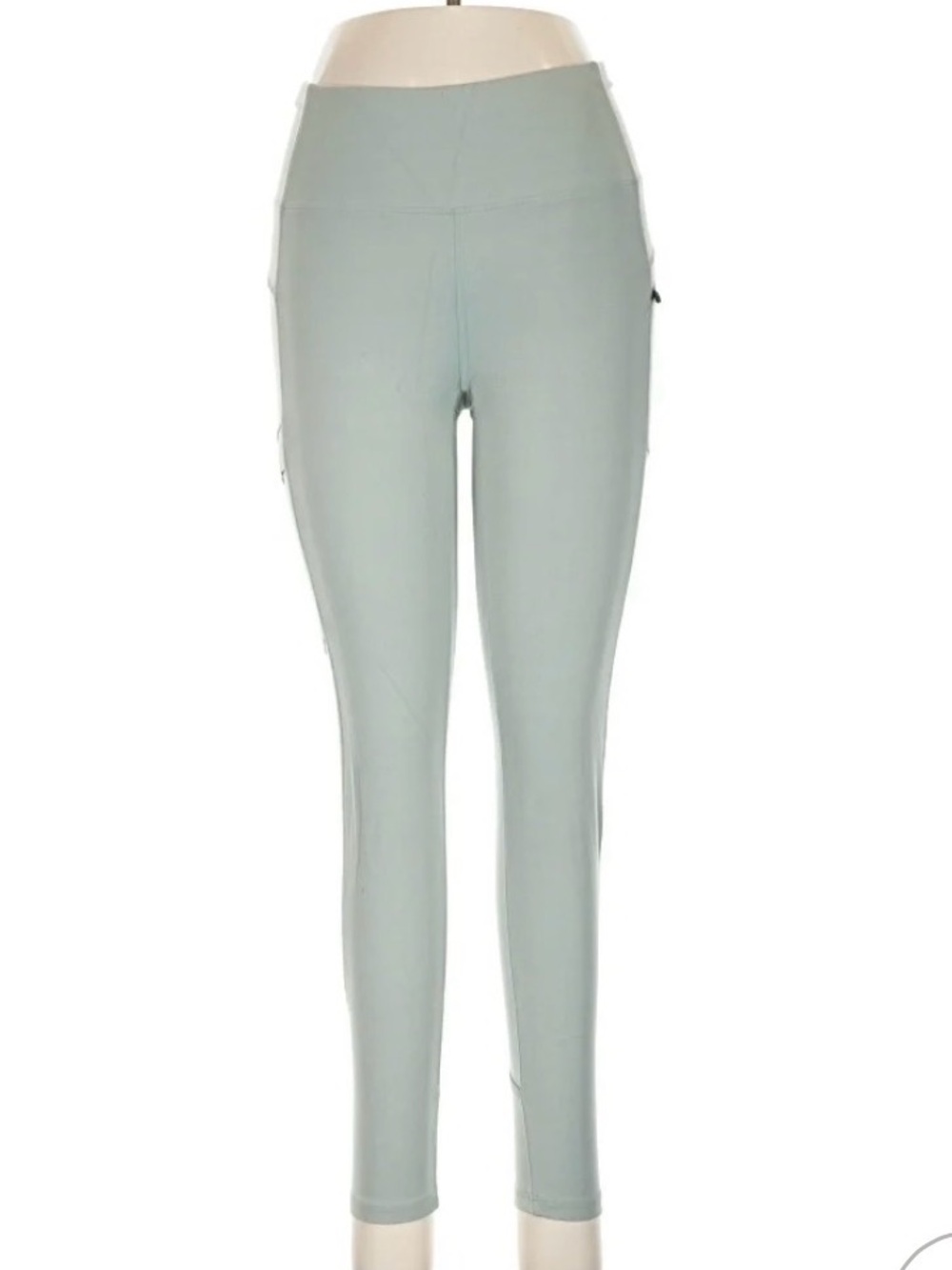 Stio Glide Tech Ankle Leggings Sage Green Pockets Stretch Women's M